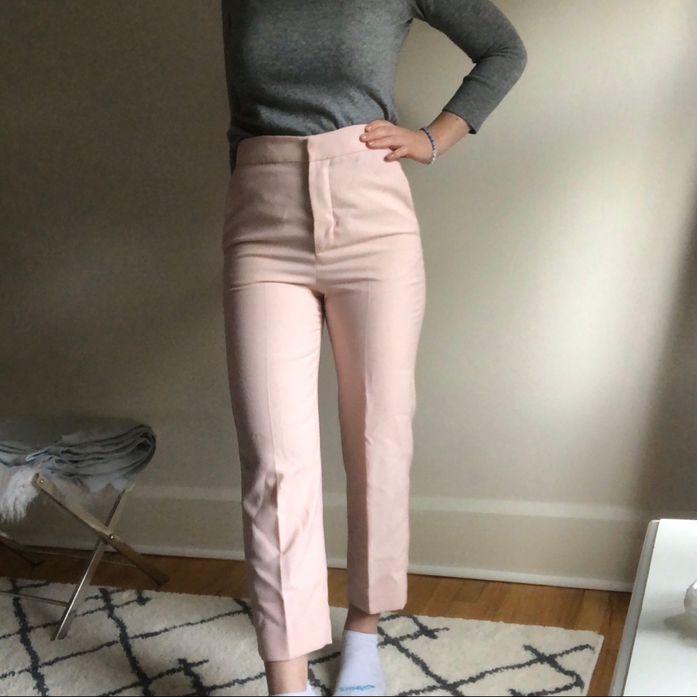 Zara High waisted light pink slacks - NWOT, UNUSED